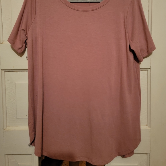 NWOT Zenana mauve colored slightly oversized basic shirt size XL - Picture 5 of 5